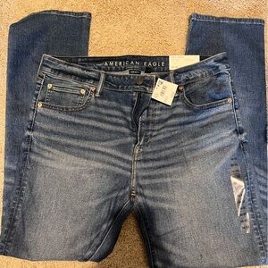 NWT! American Eagle Outfitters Blue Men Jeans AirFlex+ Ultrasoft